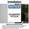 Signmission Clearance 9 Ft 6 In, 10 in W x Rectangle, Vinyl Decal OS-2PACK-NS-D-1014-V-10665 - alternate 5